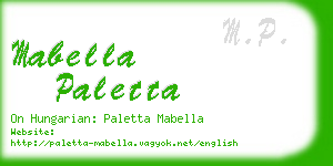 mabella paletta business card